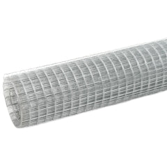 vidaXL Chicken Wire Fence Galvanised Steel 10x1.5 m Silver 2