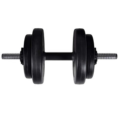 Wall-mounted Power Tower with Barbell and Dumbbell 60.5 kg