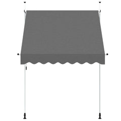 143688 vidaXL Manual Retractable Awning 200 cm Anthracite 3