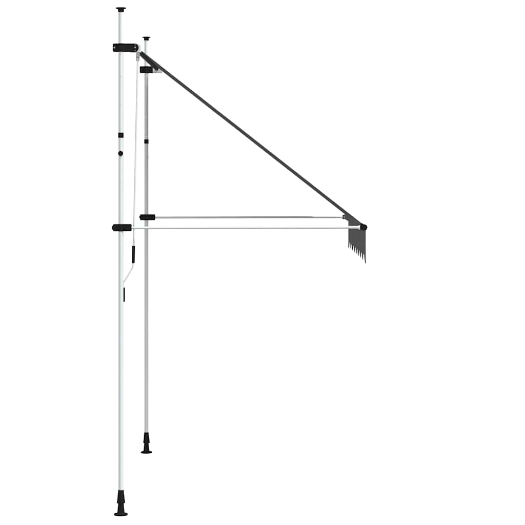 143688 vidaXL Manual Retractable Awning 200 cm Anthracite 5