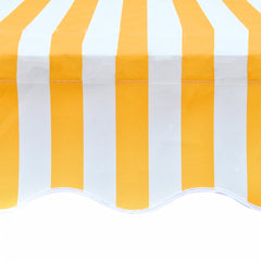 vidaXL Awning Replacement Fabric Orange and White 450x300 cm Polyester 4