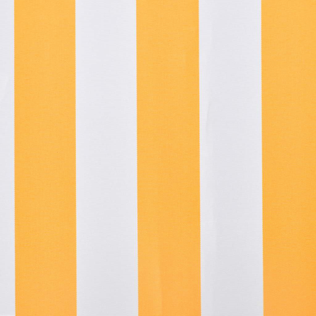 vidaXL Awning Replacement Fabric Orange and White 500x300 cm Polyester 3