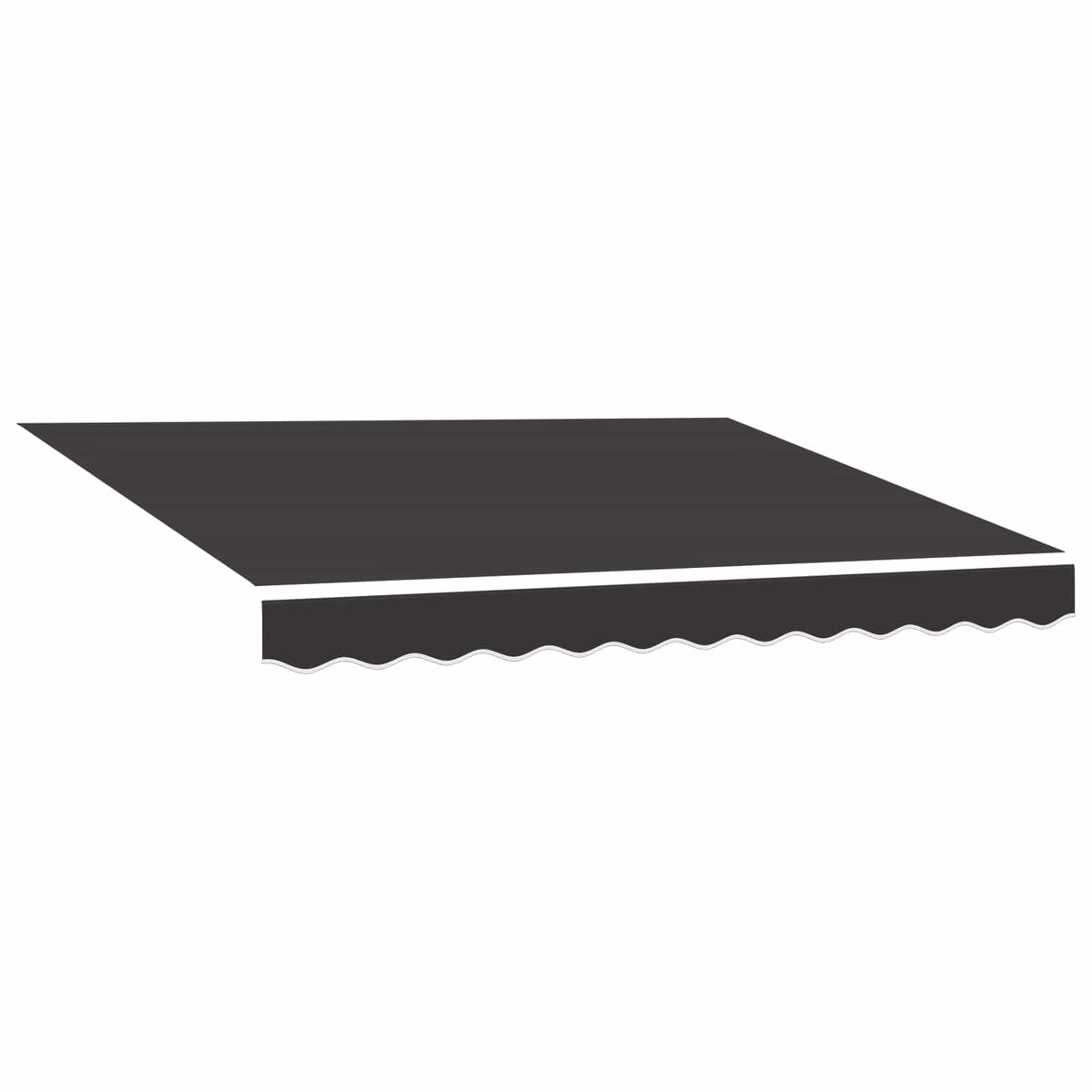 Awning Canopy Replacement for 3x2.5 m Polyester Drop 2.5 m Width 3 m Anthracite
