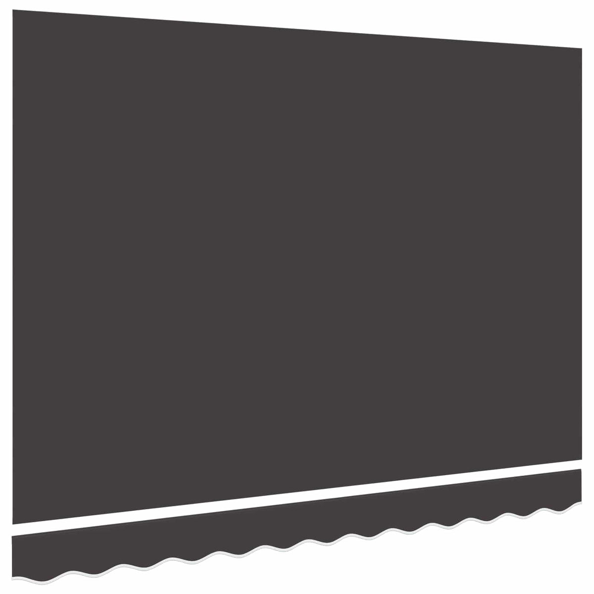 Awning Canopy Replacement for 3x2.5 m Polyester Drop 2.5 m Width 3 m Anthracite