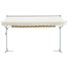 vidaXL Free Standing Awning 4x3 m Cream 2