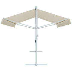 vidaXL Free Standing Awning 4x3 m Cream 3