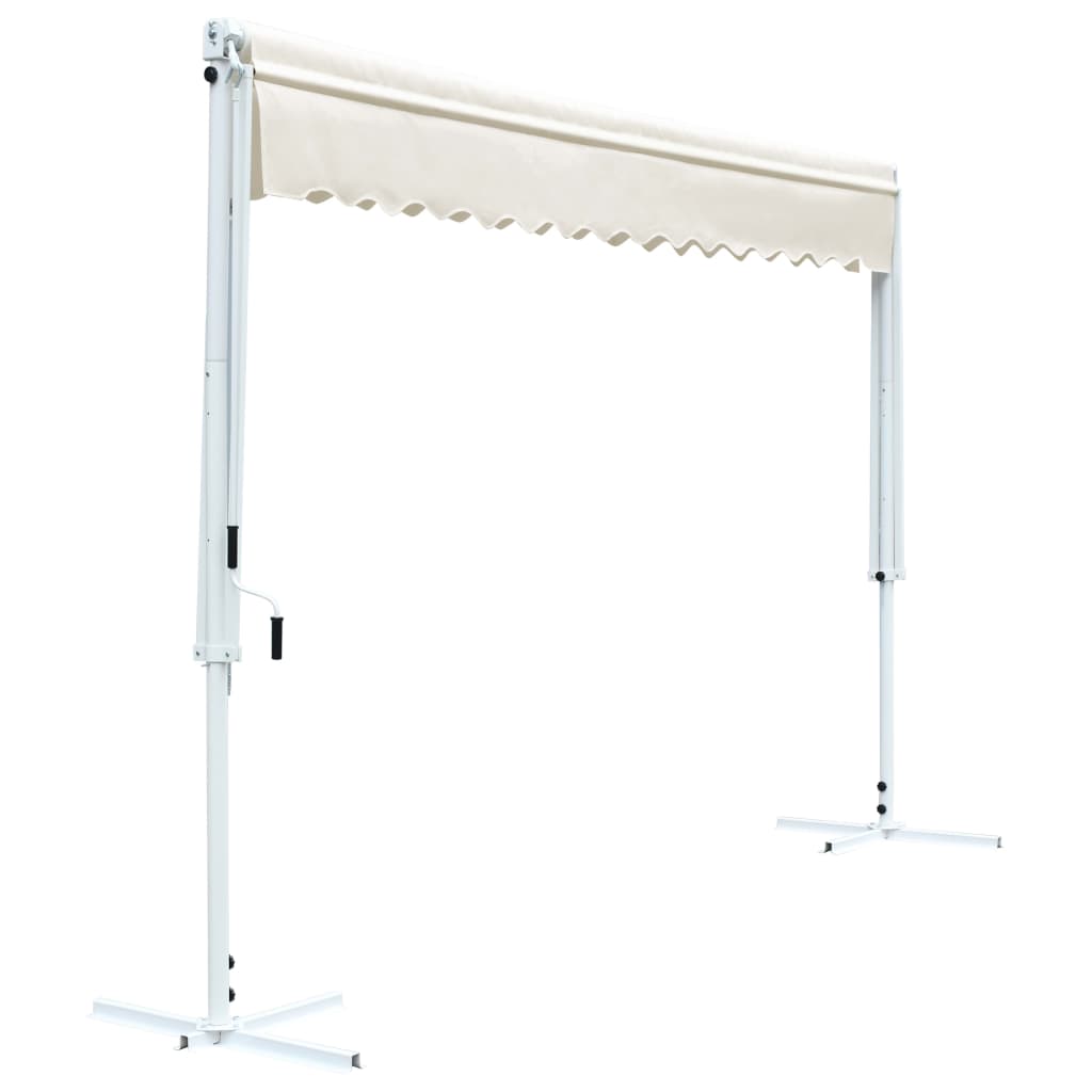 vidaXL Free Standing Awning 4x3 m Cream 4