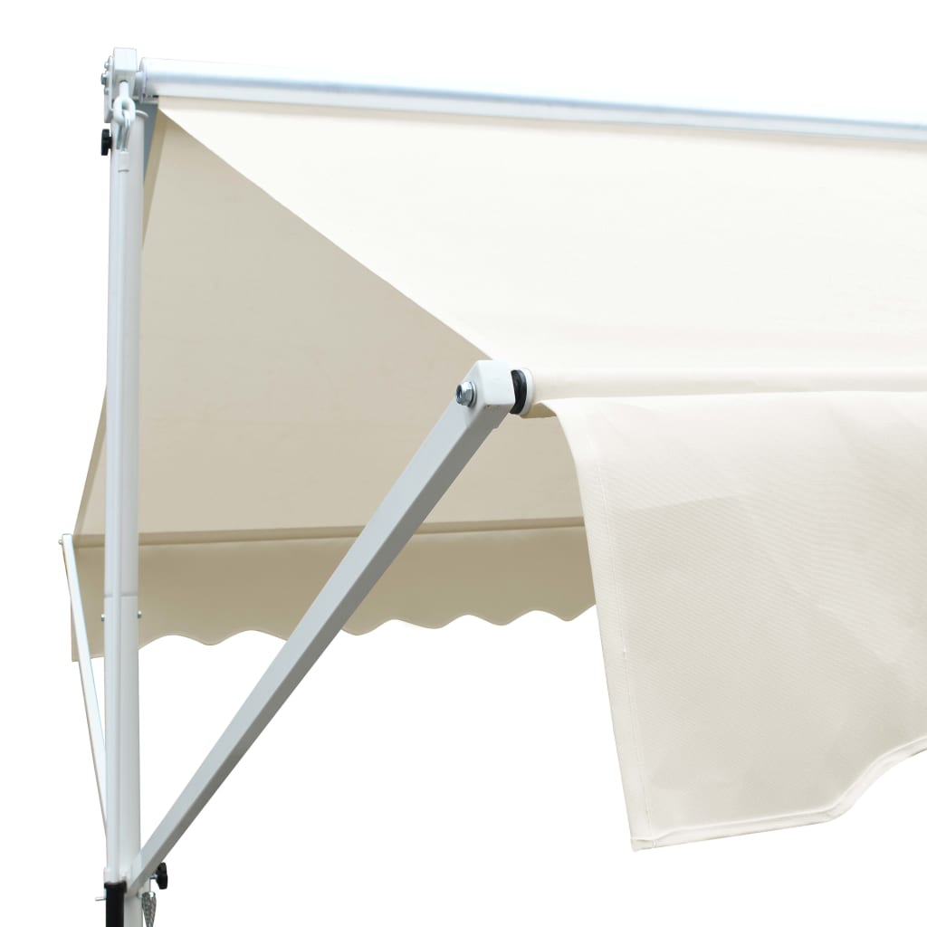 vidaXL Free Standing Awning 4x3 m Cream 6