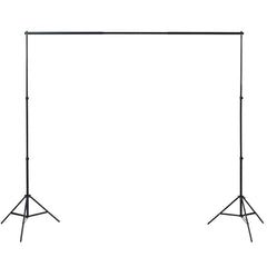 Photo Studio Kit with 3 Cotton Backdrops Adjustable Frame 3 x 5 m