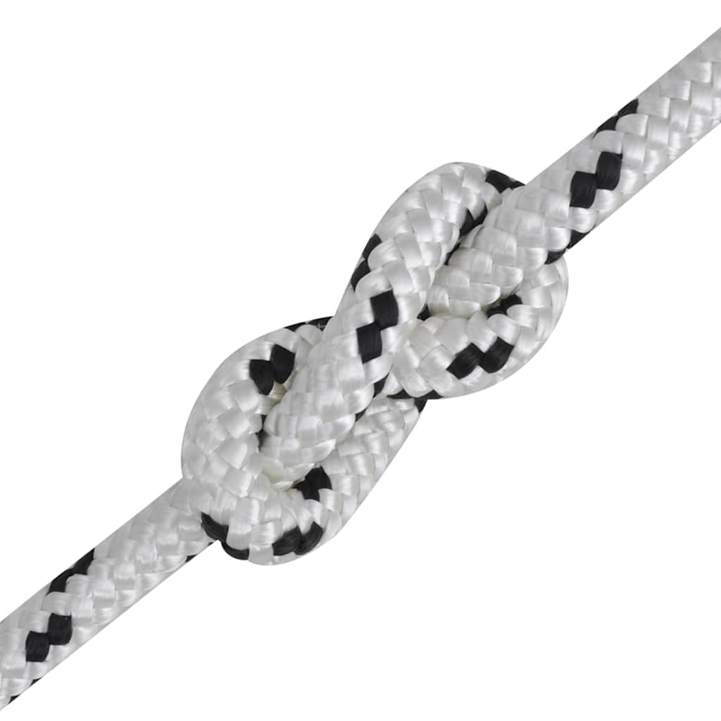 Braided Boat Rope Polyester White