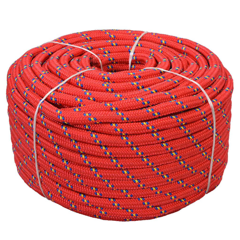 vidaXL Marine Rope Polypropylene 18 mm 50 m Red 1