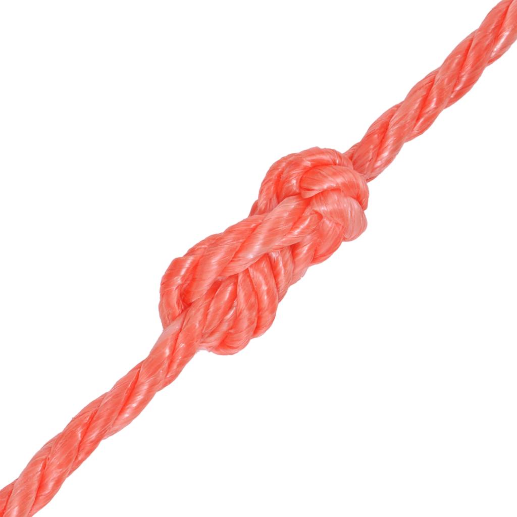 vidaXL Twisted Rope Polypropylene 10 mm 250 m Orange 2