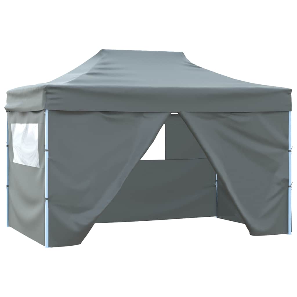 vidaXL Partytent | Anthracite | Oxford Fabric | 3x4.5m | Foldable | Party Tent 1