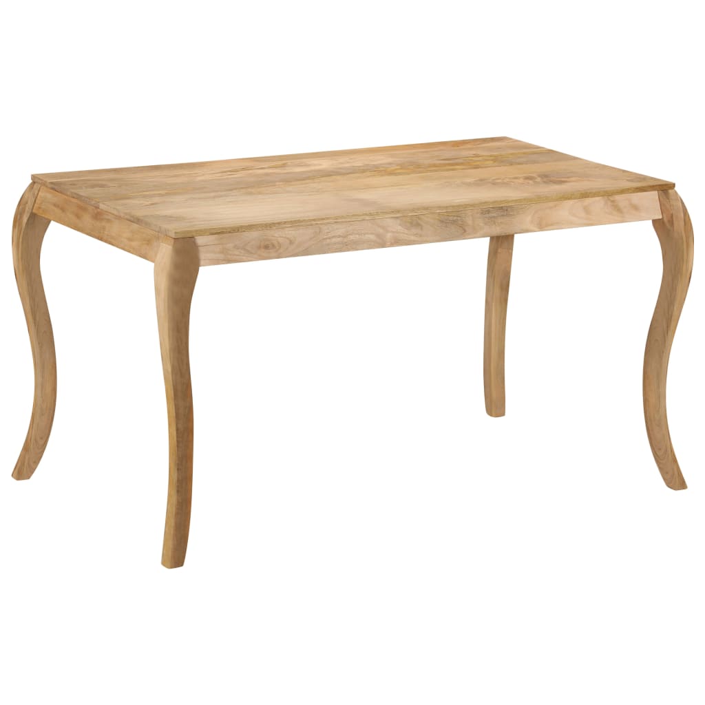 vidaXL Dining Table 135x75x76 cm Solid Mango Wood 1