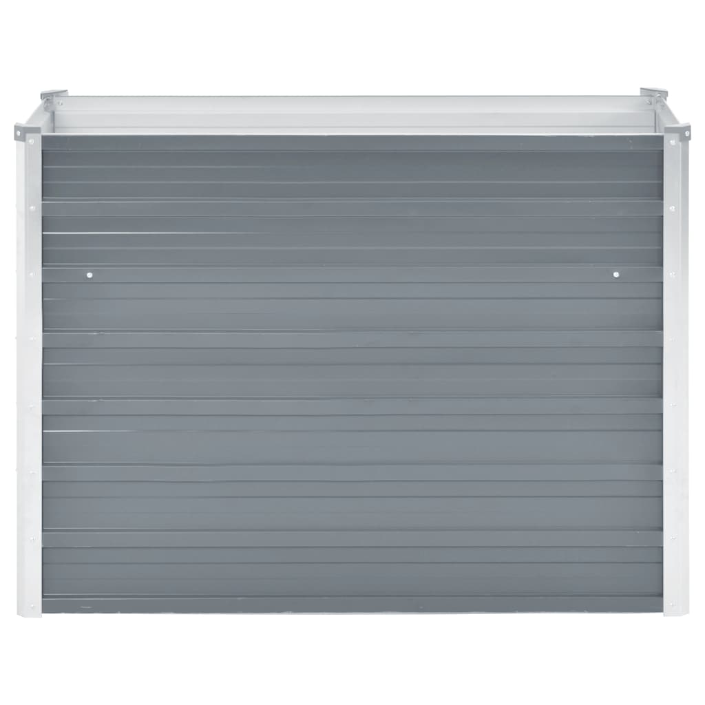 vidaXL Raised Bed | Grey | Galvanised Steel | 100x40x77 cm | Durable 3