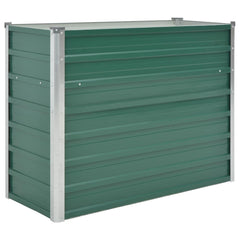 vidaXL Raised Bed | Green | Galvanised Steel | 100x40x77 cm | Garden Raised Bed 2