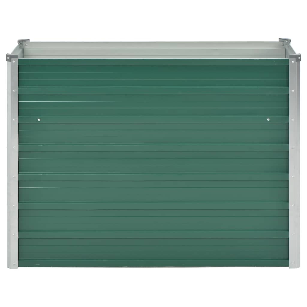 vidaXL Raised Bed | Green | Galvanised Steel | 100x40x77 cm | Garden Raised Bed 4