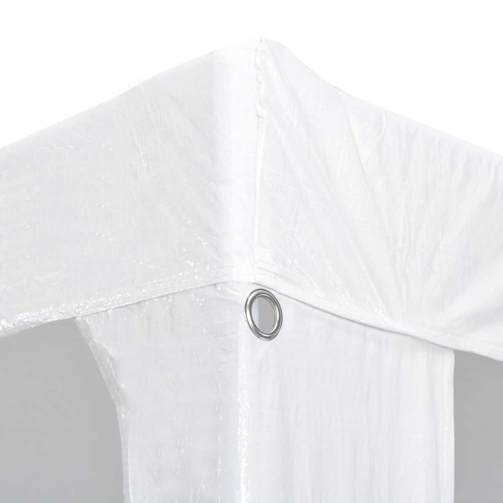 vidaXL Party Tent | White | Polyethylene and Steel | 3x6 m | Folding 4
