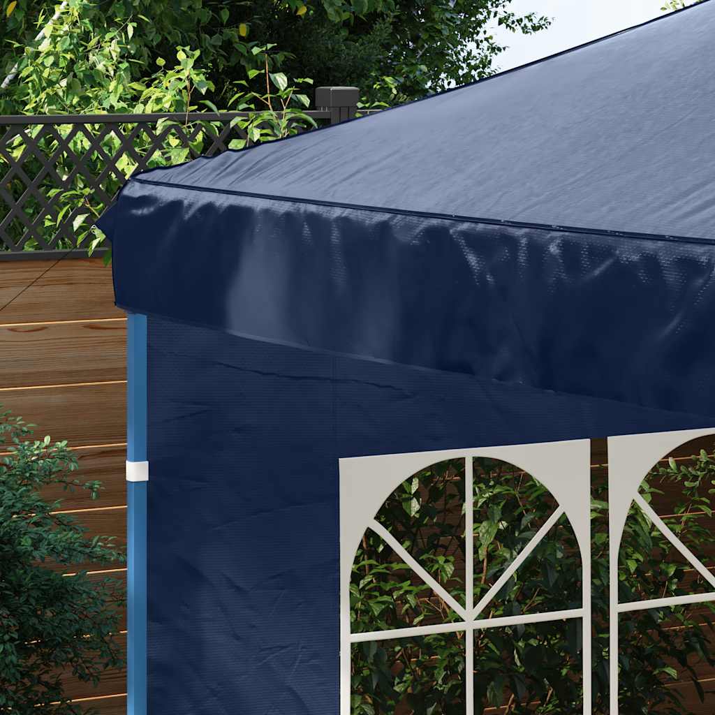 vidaXL Gazebos Blue PE and Steel 4