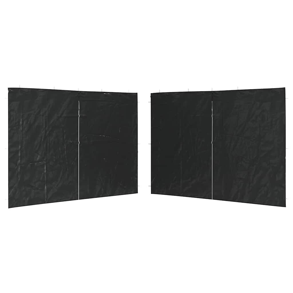 Party Tent Sidewall 2 pcs PE and Steel Anthracite