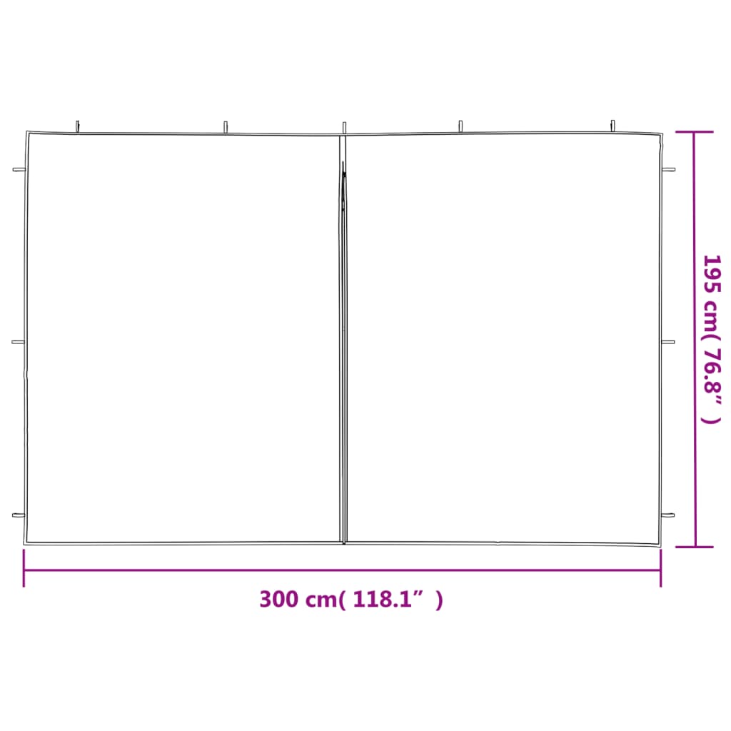 vidaXL Gazebos Anthracite PE and Steel 5