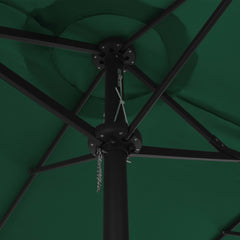 vidaXL Garden Parasol with Aluminium Pole 460x270 cm Green 6