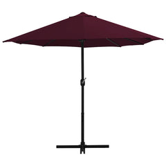 vidaXL Garden Parasol | Bordeaux Red | Polyester, Aluminium | Extra large 3