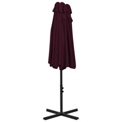 vidaXL Garden Parasol | Bordeaux Red | Polyester, Aluminium | Extra large 6