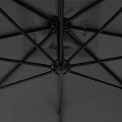 vidaXL Cantilever Garden Parasol with Steel Pole 300 cm Anthracite 6