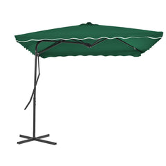 Outdoor Parasol with Steel Pole 250x250 cm Light green