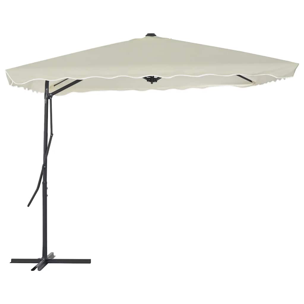 vidaXL Garden Parasol | Sand | Polyester | 250x250 cm | Rotatable 2