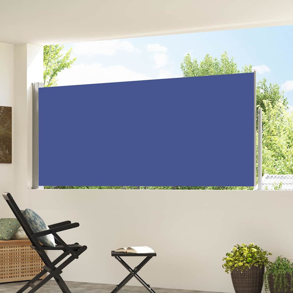 Retractable Side Awning Blue, image 3