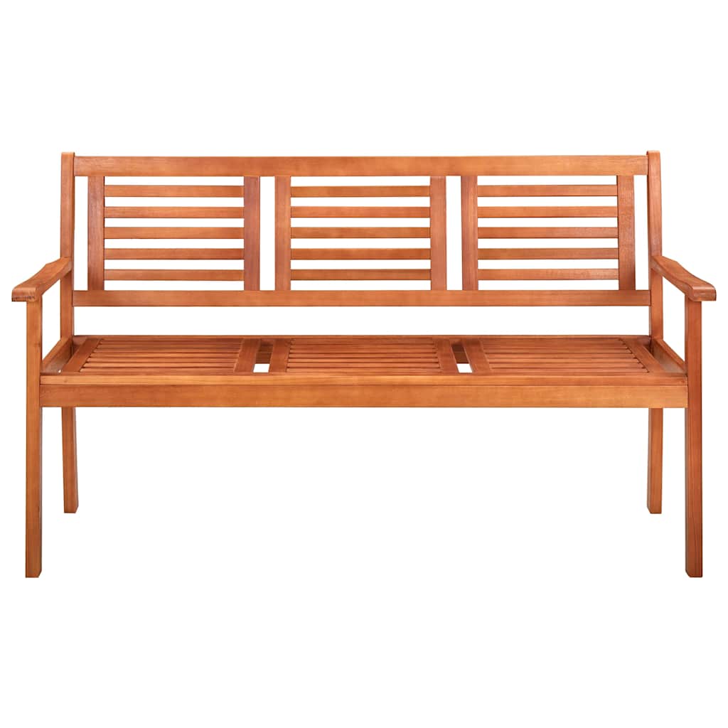 2-Seater Garden Bench 120 cm Solid Eucalyptus Wood