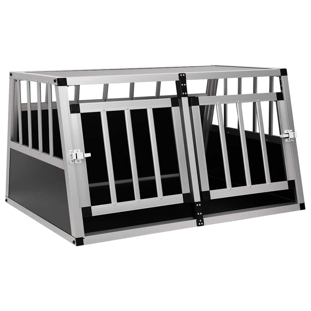 Dog Cage with Double Door 89 cm 50 cm 69 cm