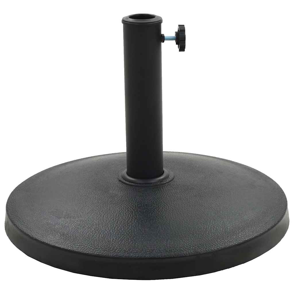 vidaXL Parasol Base | Black | Polyresin | 10 kg | Decorative Inlays 2