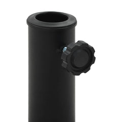 vidaXL Parasol Base Half Round Polyresin 9 kg Black 3