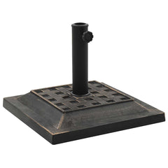 Parasol Base Polyresin Bronze Square 12 kg