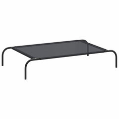 vidaXL Dog Bed | Black | 30% Polyester, 70% PVC, Powder-Coated Steel | Large 2
