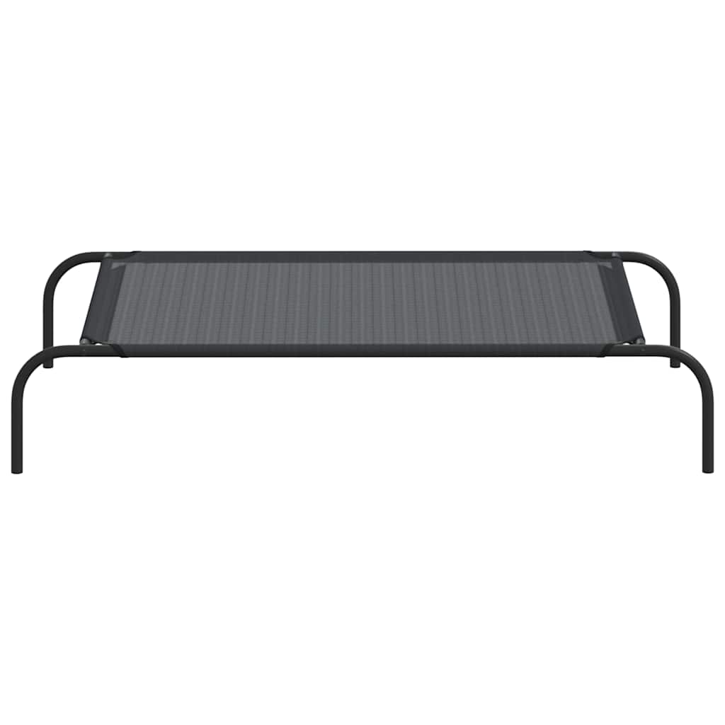 vidaXL Dog Bed | Black | 30% Polyester, 70% PVC, Powder-Coated Steel | Large 4