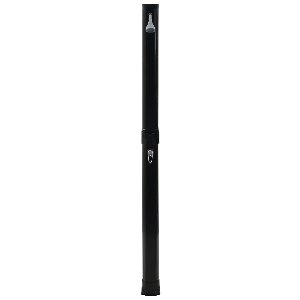 vidaXL Foldable Solar Shower Black 214 cm 23 L 3