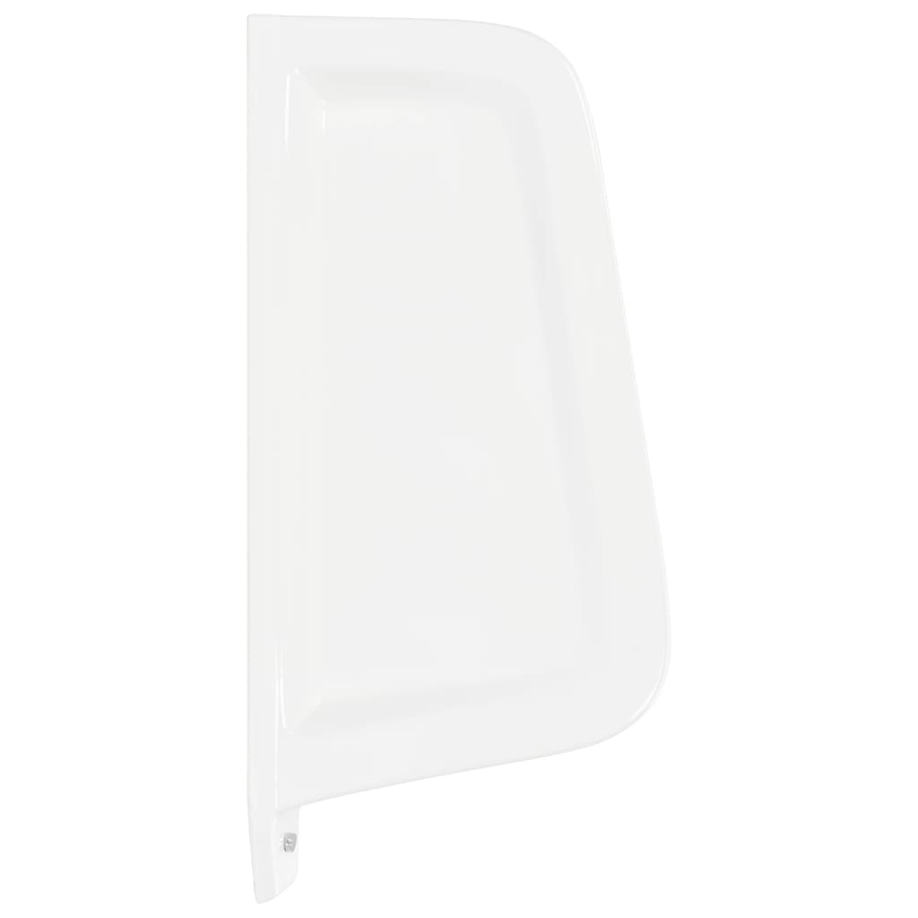 143852 vidaXL Wall-mounted Urinal Privacy Screen Ceramic White 3