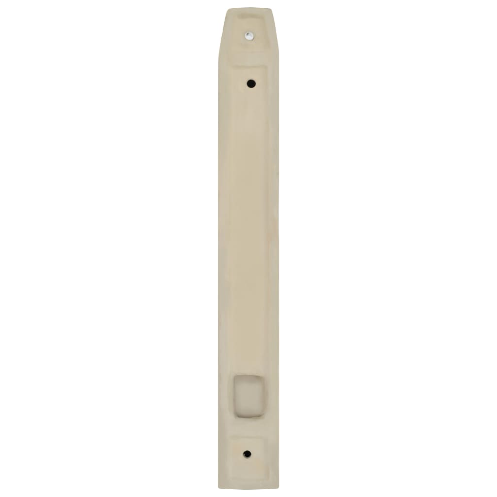 143852 vidaXL Wall-mounted Urinal Privacy Screen Ceramic White 4