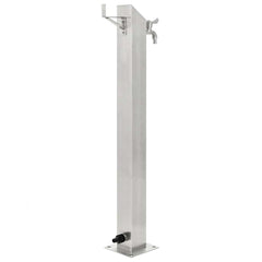 45453 vidaXL Garden Water Column Stainless Steel Square 95 cm 3