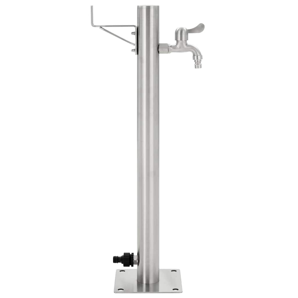 45457 vidaXL Garden Water Column Stainless Steel Round 65 cm 4