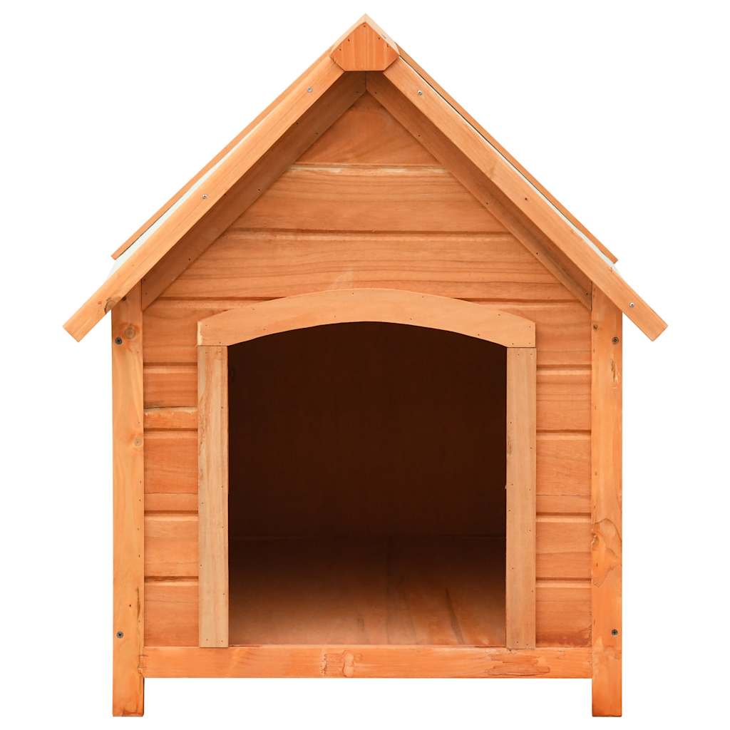 170639 vidaXL Dog House Solid Pine & Fir Wood 72x85x82 cm 3