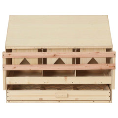 vidaXL Chicken Laying Nest | Brown and natural wood 5