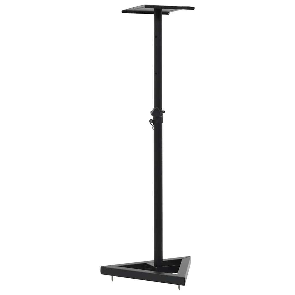 70083 vidaXL Studio Monitor Speaker Stands 2 pcs Black Steel 2