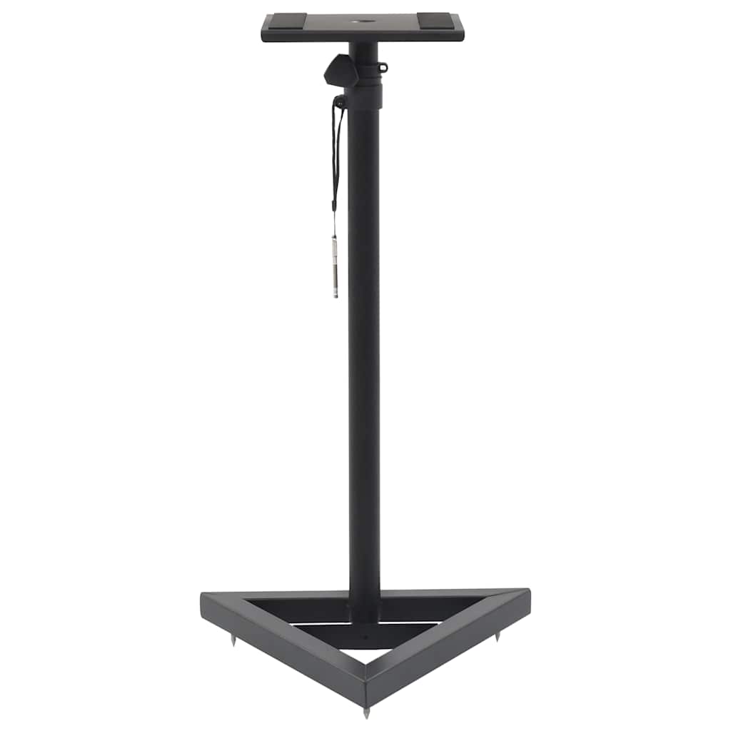 70083 vidaXL Studio Monitor Speaker Stands 2 pcs Black Steel 3