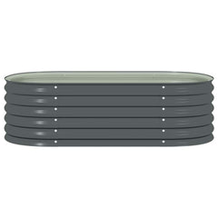 Raised Bed 160 x 80 x 44 cm Steel Grey