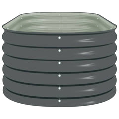 Raised Bed 160 x 80 x 44 cm Steel Grey